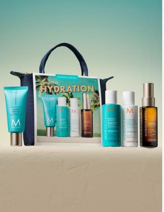 Moroccanoil Hydration Travel Set with tote bag